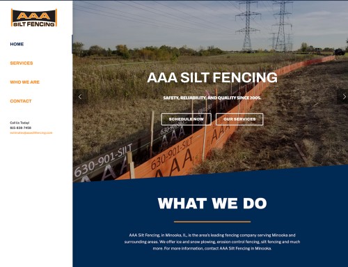 AAA Silt Fencing Website Design