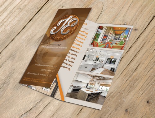 J&E Restoration Tri-Fold Brochure Design