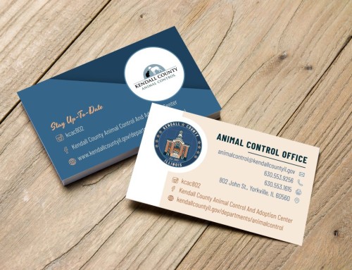 Kendall County Animal Control Business Card Design