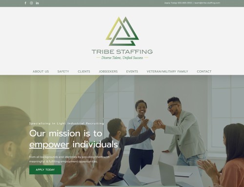 Tribe Staffing Website Design