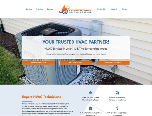 ComfortMax Heating And Cooling Website Design